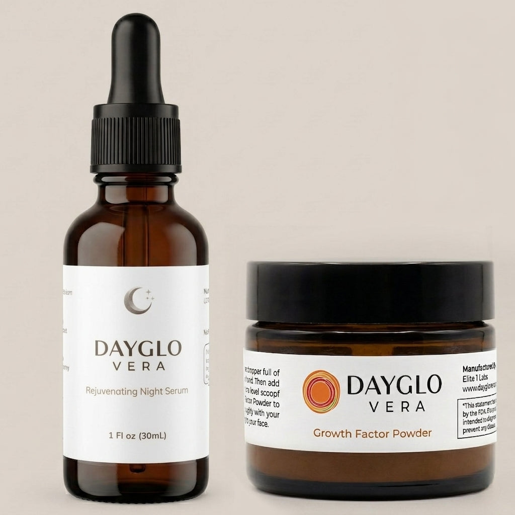 Rejuvenating Night Serum and Growth Factor Powder