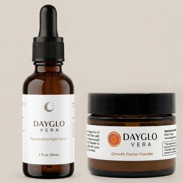 Rejuvenating Night Serum and Growth Factor Powder